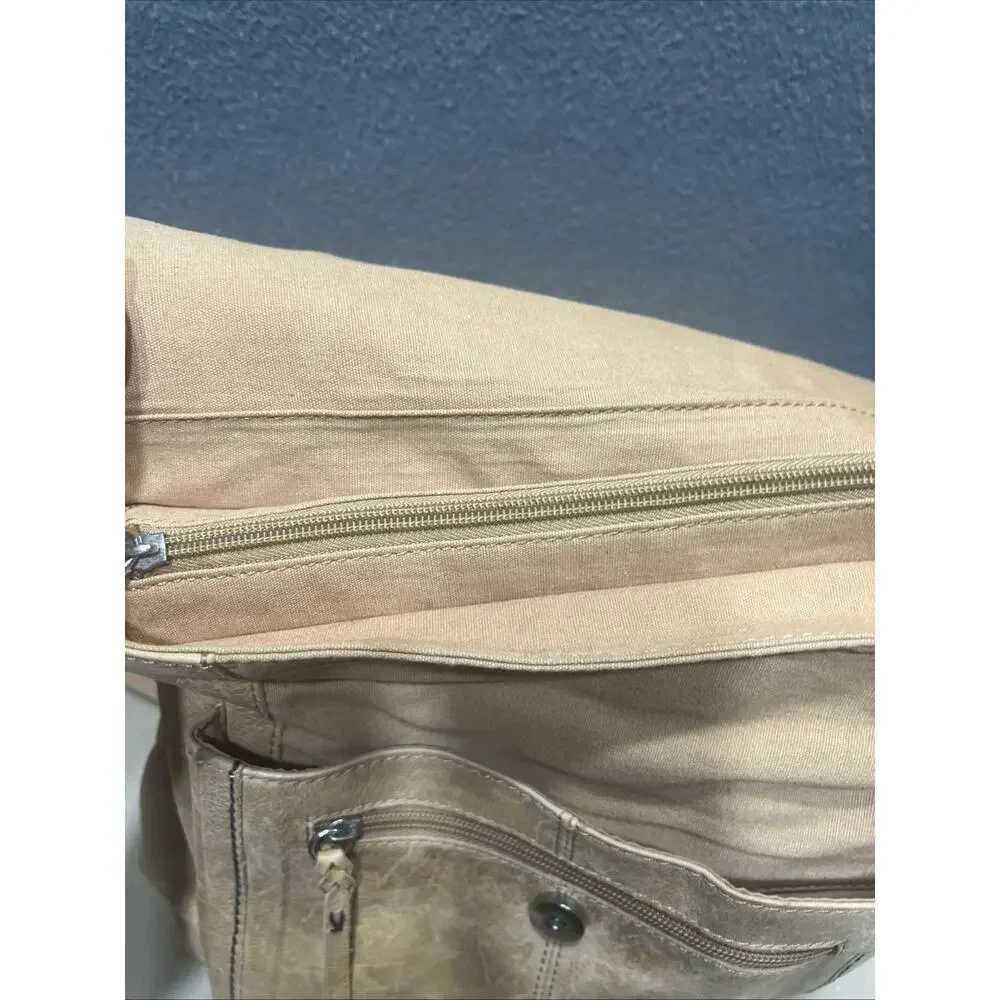 The Sak Ventura Leather Convertible Backpack Boho Messenger Shoulder Bag Flap